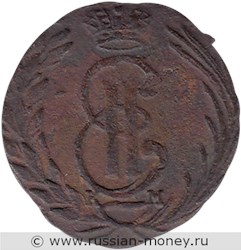Монета Полушка 1769 года (КМ, сибирская монета). Стоимость. Аверс