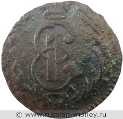 Монета Полушка 1771 года (КМ, сибирская монета). Стоимость. Аверс