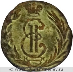 Монета Полушка 1777 года (КМ, сибирская монета). Стоимость. Аверс