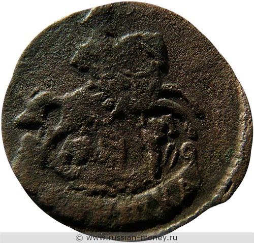 Монета Полушка 1791 года (КМ). Стоимость. Аверс