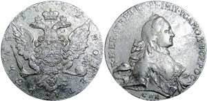 Рубль 1762 (СПБ ТI НК)