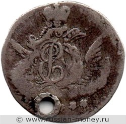 Монета 5 копеек Орёл в облаках 1758 года (СПБ). Стоимость. Аверс
