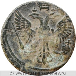 Монета Денга 1753 года. Стоимость, разновидности, цена по каталогу. Аверс
