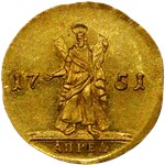 Двойной червонец 1751 (