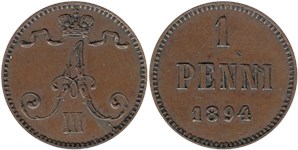 1 пенни (penni) 1894 1 пенни