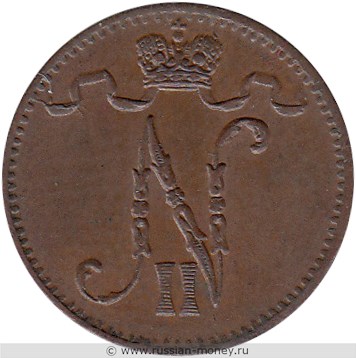 Монета 1 пенни (penni) 1905 года 1 пенни. Аверс