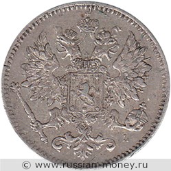Монета 25 пенни (penniä) 1898 года (L). Аверс