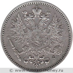 Монета 50 пенни (penniä) 1892 года (L). Аверс