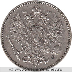 Монета 50 пенни (penniä) 1911 года (L). Аверс