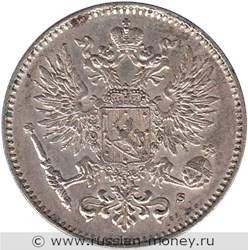 Монета 50 пенни (penniä) 1914 года (S). Аверс