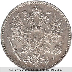 Монета 50 пенни (penniä) 1916 года 50 пенни  (S). Аверс