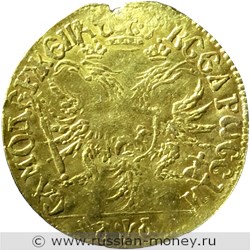 Монета Червонец 1701 года (҂АѰА). Стоимость, разновидности, цена по каталогу. Реверс