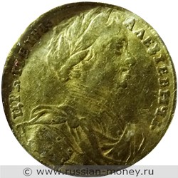 Монета Червонец 1711 года. Стоимость. Аверс