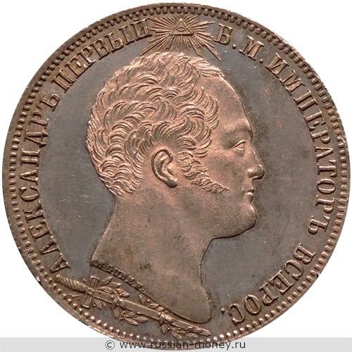 Монета Рубль 1839 года Открытие памятника-часовни на Бородинском поле. Стоимость, разновидности, цена по каталогу. Аверс