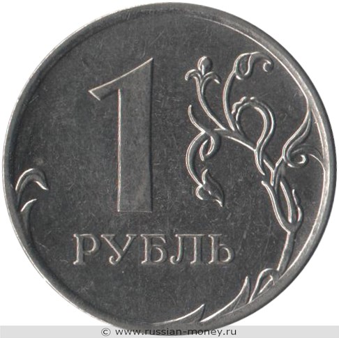 Монета 1 рубль 2011 года (ММД). Стоимость, разновидности, цена по каталогу. Реверс