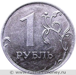 Монета 1 рубль 2013 года (ММД). Стоимость, разновидности, цена по каталогу. Реверс