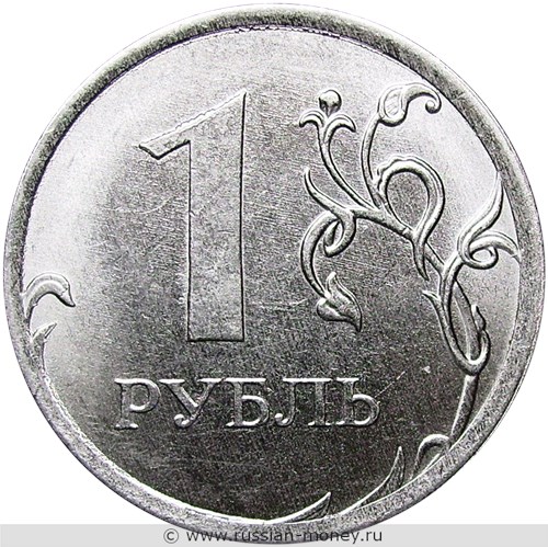 Монета 1 рубль 2017 года (ММД). Стоимость, разновидности, цена по каталогу. Реверс