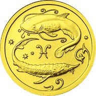 Монета 25 рублей 2005 года Знаки зодиака. Рыбы. Стоимость. Аверс