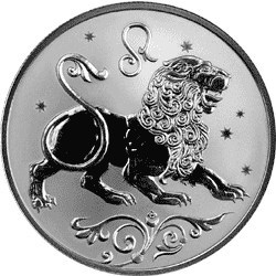 Монета 2 рубля 2005 года Знаки зодиака. Лев. Стоимость. Реверс