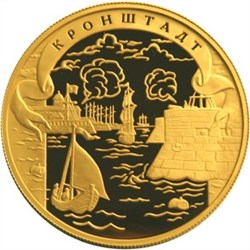 Монета 1000 рублей 2003 года Окно в Европу. Кронштадт. Стоимость. Аверс