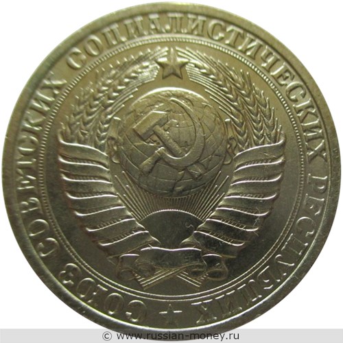 Монета 1 рубль 1983 года. Стоимость, разновидности, цена по каталогу. Аверс