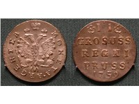 2 гроша 1759 года. Надпись 