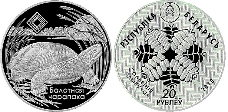 20 рублей 2010 года Средняя Припять. Разновидности, подробное описание