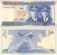 10 литов 1993 1993