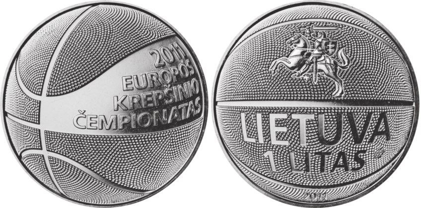 1 лит  Чемпионат Европы по баскетболу 2011. Разновидности, подробное описание