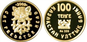 100 тенге 2009 года 