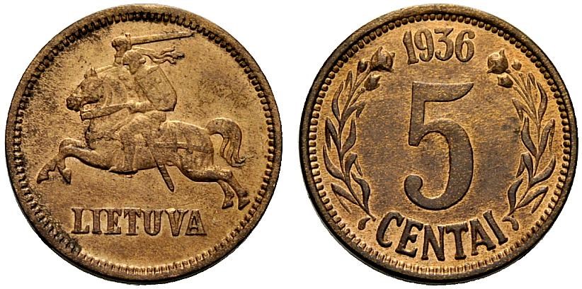 5 центов 1936 года. Разновидности, подробное описание