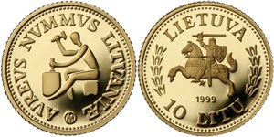 10 литов 1999 года 