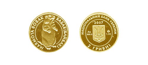 2 гривны 2007 года Сурок. Разновидности, подробное описание