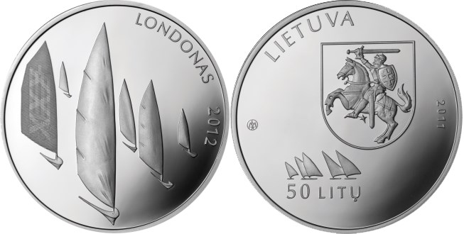 50 литов 2011 года Олимпиада в Лондоне. Разновидности, подробное описание