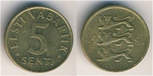 5 сентов 1991 года 1991
