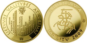 100 литов 2009 года 