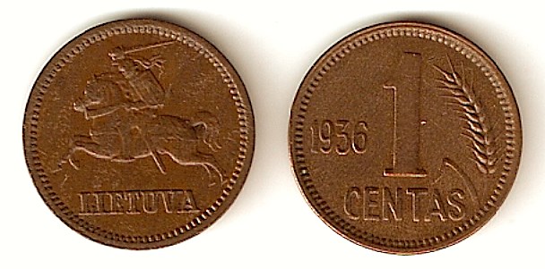 1 цент 1936 года. Разновидности, подробное описание