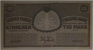10 марок золотом. Финляндский банк 1909 1909