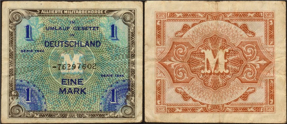 Банкнота 1 марка 1944