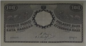 100 марок золотом. Финляндский банк 1909 1909