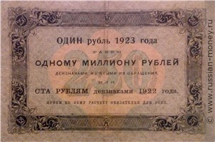 Банкнота 250 рублей 1923. Стоимость. Реверс